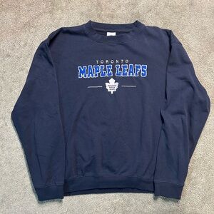 Vintage 90s Toronto Maple Leafs Embroidered Crewneck Sweater Size XL NHL